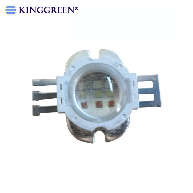 High quality 9W/27W RGB LED lamp beads with 90 degree glass lens