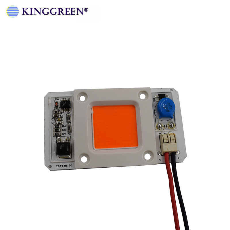 New design driverless AC cob LED direct 110V / 220v free driver integrated 50W W ,R ,G ,B and full Spectrum COB LED