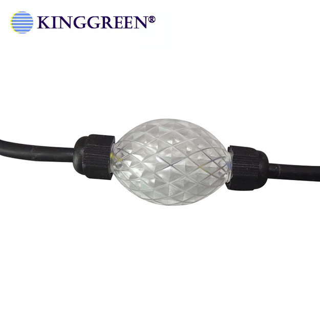 Ellipse shape 3D effects WS2811 6LEDs 3535SMD 360 degree 50mm programmable rgb color led pixel ball