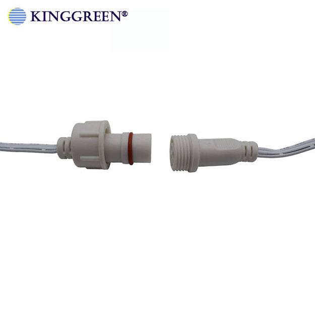 High Quality 18AWG White Cable WS2811 Addressable 12mm RGB Dream Color Pixels LED String Light DC12V Input 50PCS/String IP68