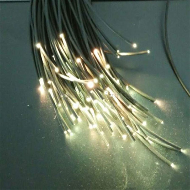 Black PMMA end glow plastic optical fiber cable Inner diameter 2mm/3mm/5mm/6mm/8mm/10 for light illumination