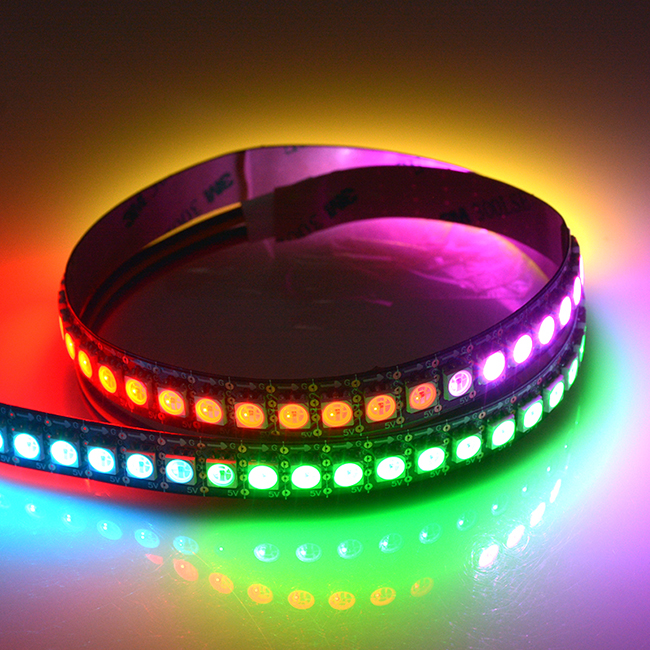 New launch 5V 5050 RGB magic changeable HD107S digital led strip 30~144LED/m addressable buit-in SMD 5050 chip