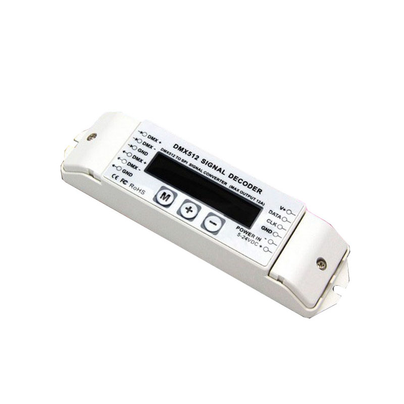 High quality LED DMX to SPI decoder support 6803/8806/2811/2801/3001/9813 ICs